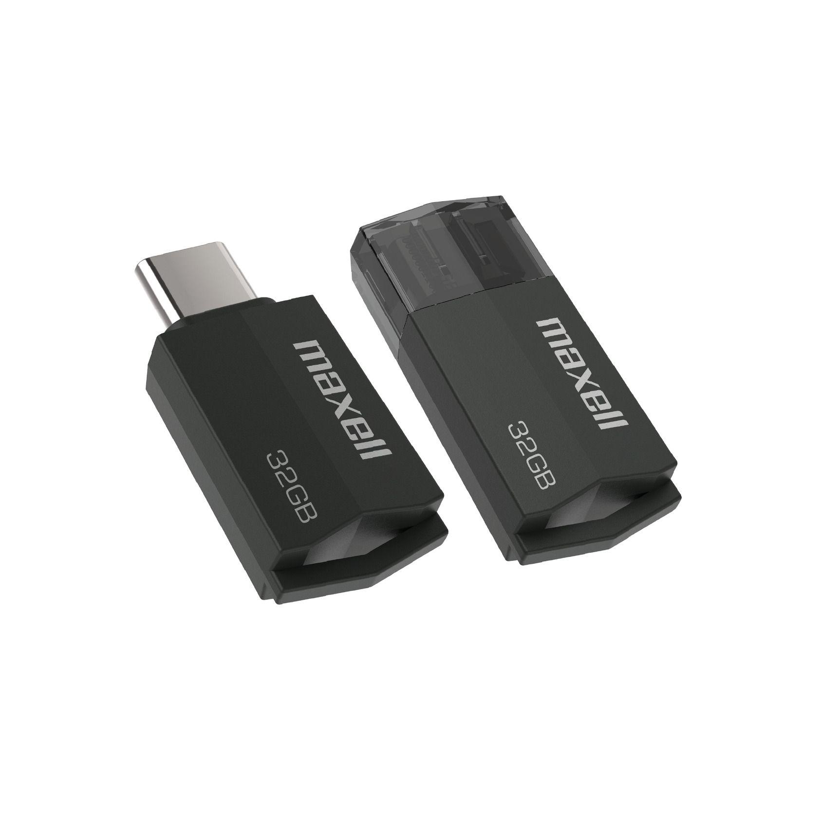 Pendrive Maxell Usbtc Tipo C 32gb 3.2 Negro-0