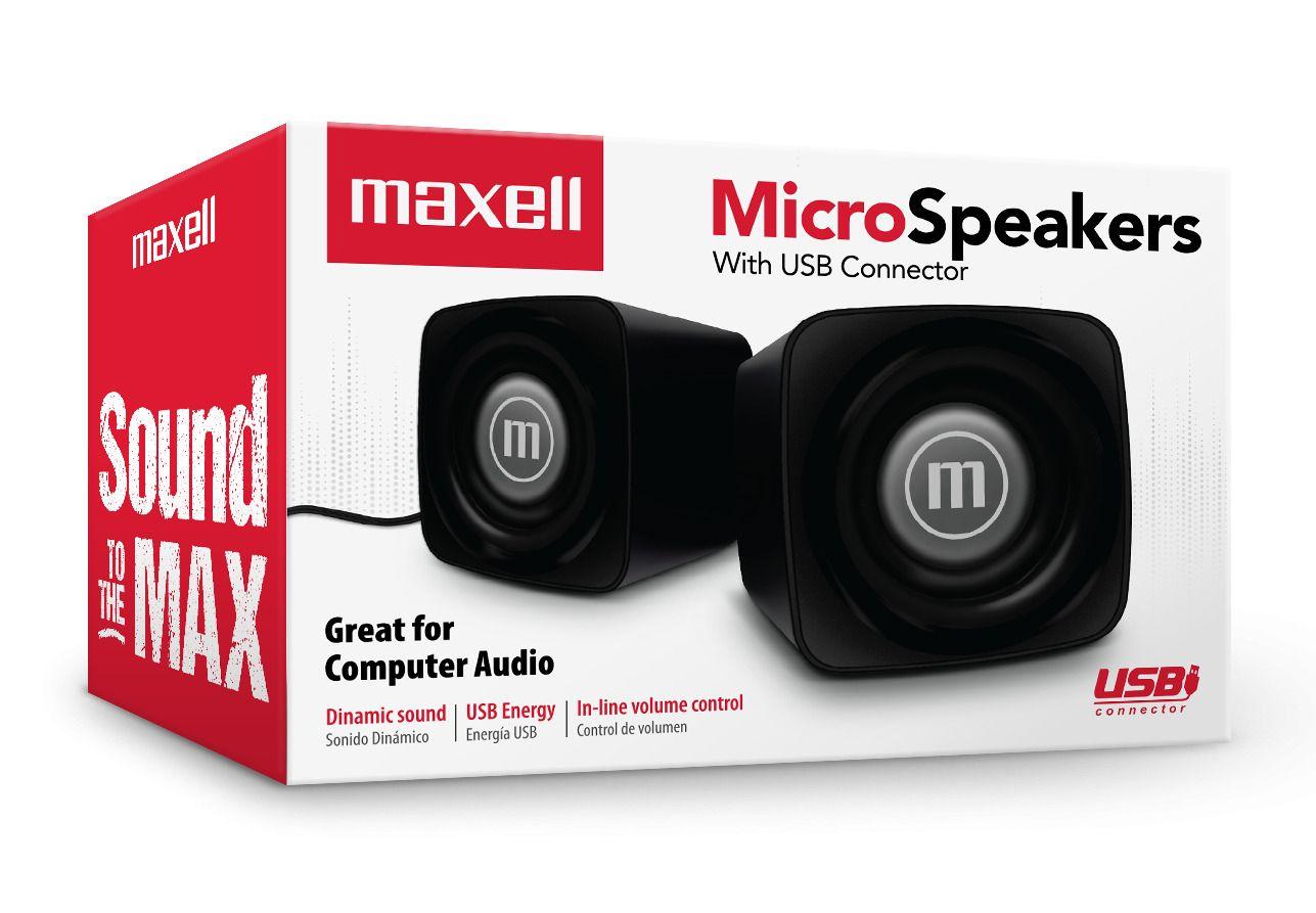 Parlantes Maxell Escritorio Ss-120 3.5mm Negro-1