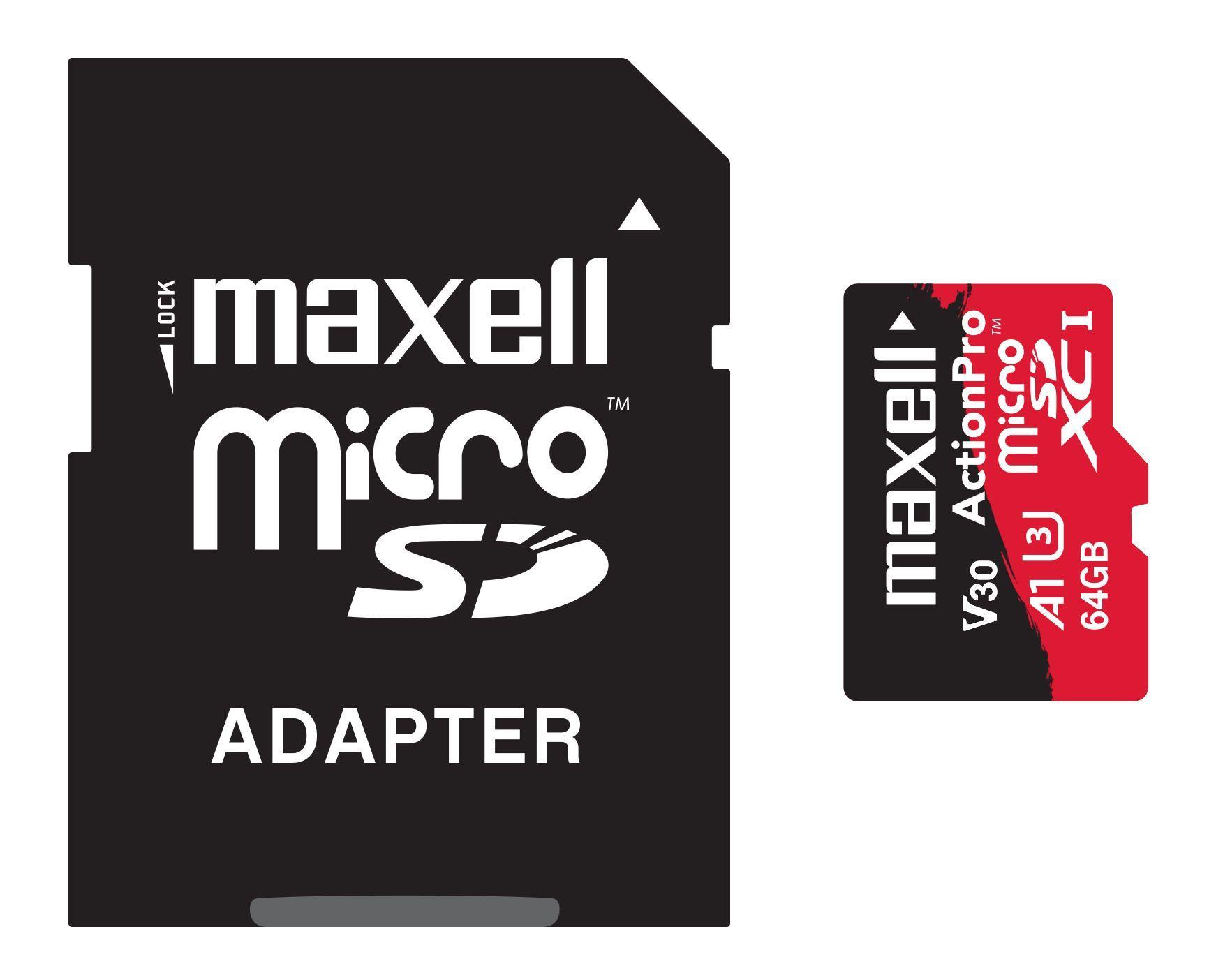 Tarjeta MicroSD Maxell 64GB UH-3 4K-2