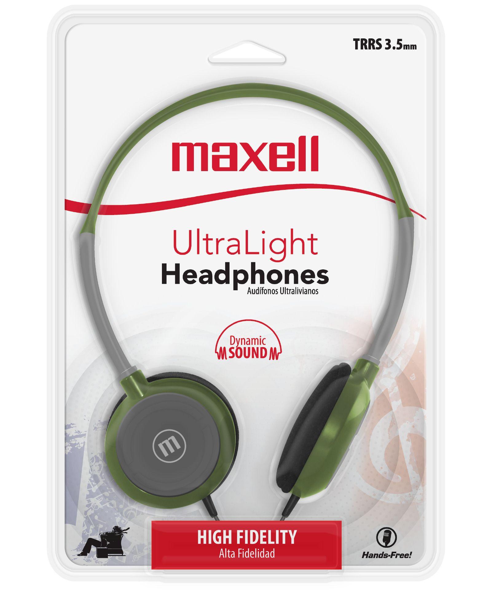Audífonos Maxell HP-200 Ultra Livianos Olive-1