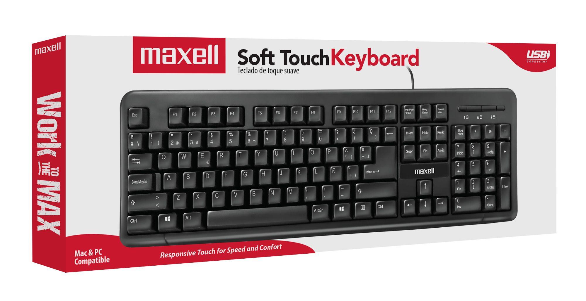 Teclado Básico Maxell KB-90 Conector Usb Negro-2