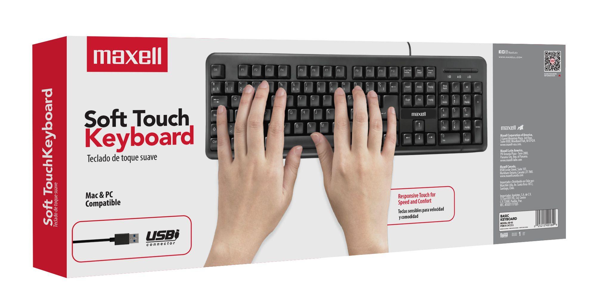 Teclado Básico Maxell KB-90 Conector Usb Negro-3