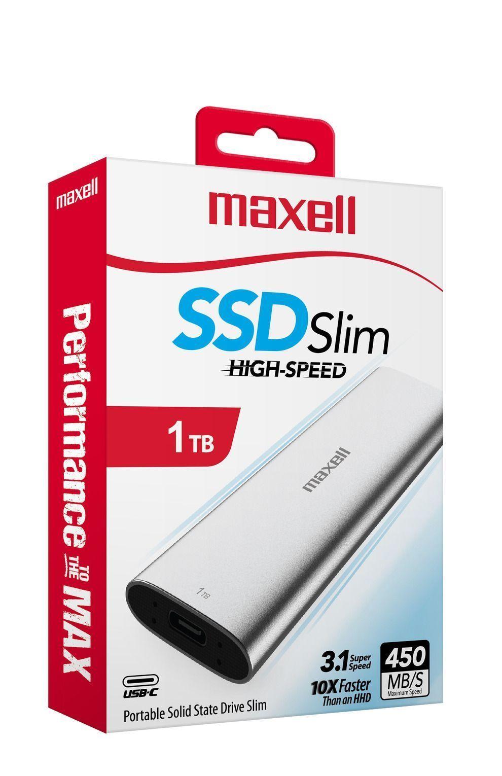 Disco Duro Solido Ssd Maxell Externo 1TB 3.1 USB TIPO C-1