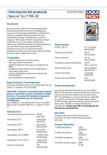 Aceite Motor  Special Tec F 5w-30 5 Lt-7