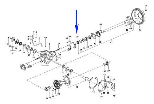 Retén Eje Trasero Interior Mahindra Pik Up Scorpio 2008-2017-3