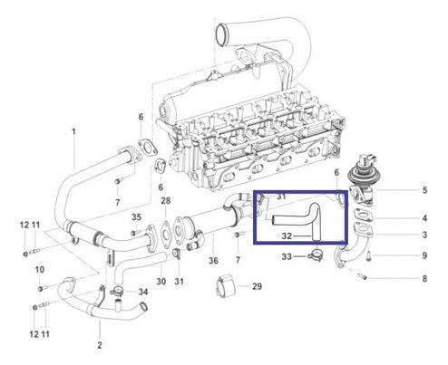 Manguera Enfriador Egr Mahindra Pik Up Scorpio 2010-2012-2