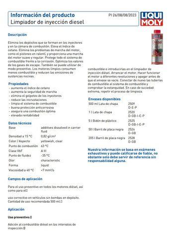 Limpiador Sistema Inyección Diesel Liqui Moly 1 Lt-3