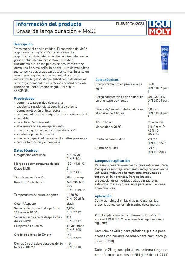 Grasa Multipropósito Larga Vida Liqui Moly 47  100 G-3