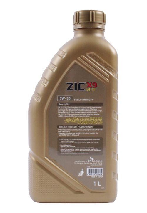 Aceite Para Motor Zic 5w30 X9 Ls Sintetico Bencinero/diesel Dpf 1l-2
