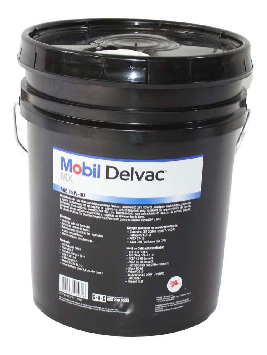 Mobil Aceite Motor Diesel 15w40 Delvac Mx 19 Litros-2