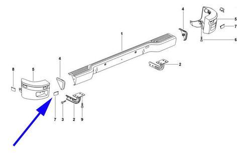 Tapa Corner Trasera Inferior Izquierda Mahindra Pik Up 08-18-2