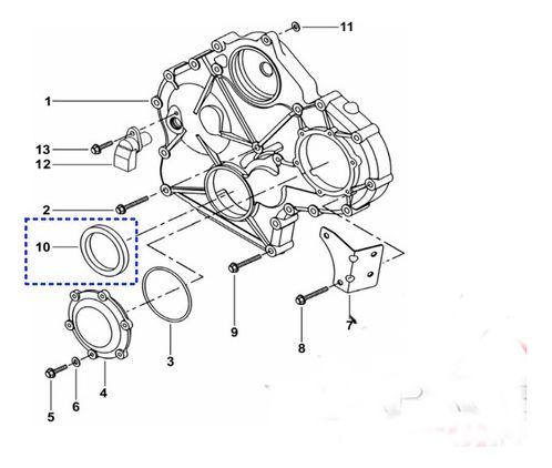 Reten Cigüeñal Delantero Mahindra Pik Up Scorpio 2008-2010-3