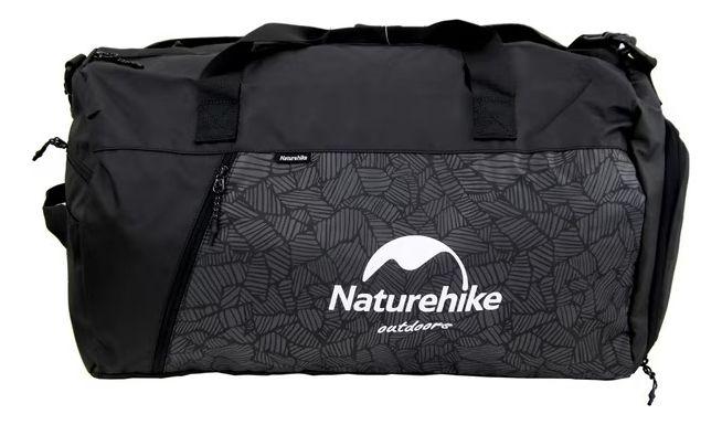 Bolso Gym Naturehike Separacion Humedad Negro L-0