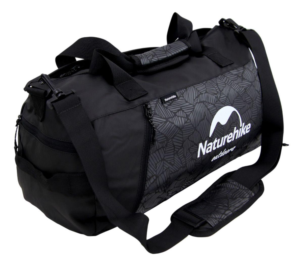 Bolso Gym Naturehike Separacion Humedad Negro L-1