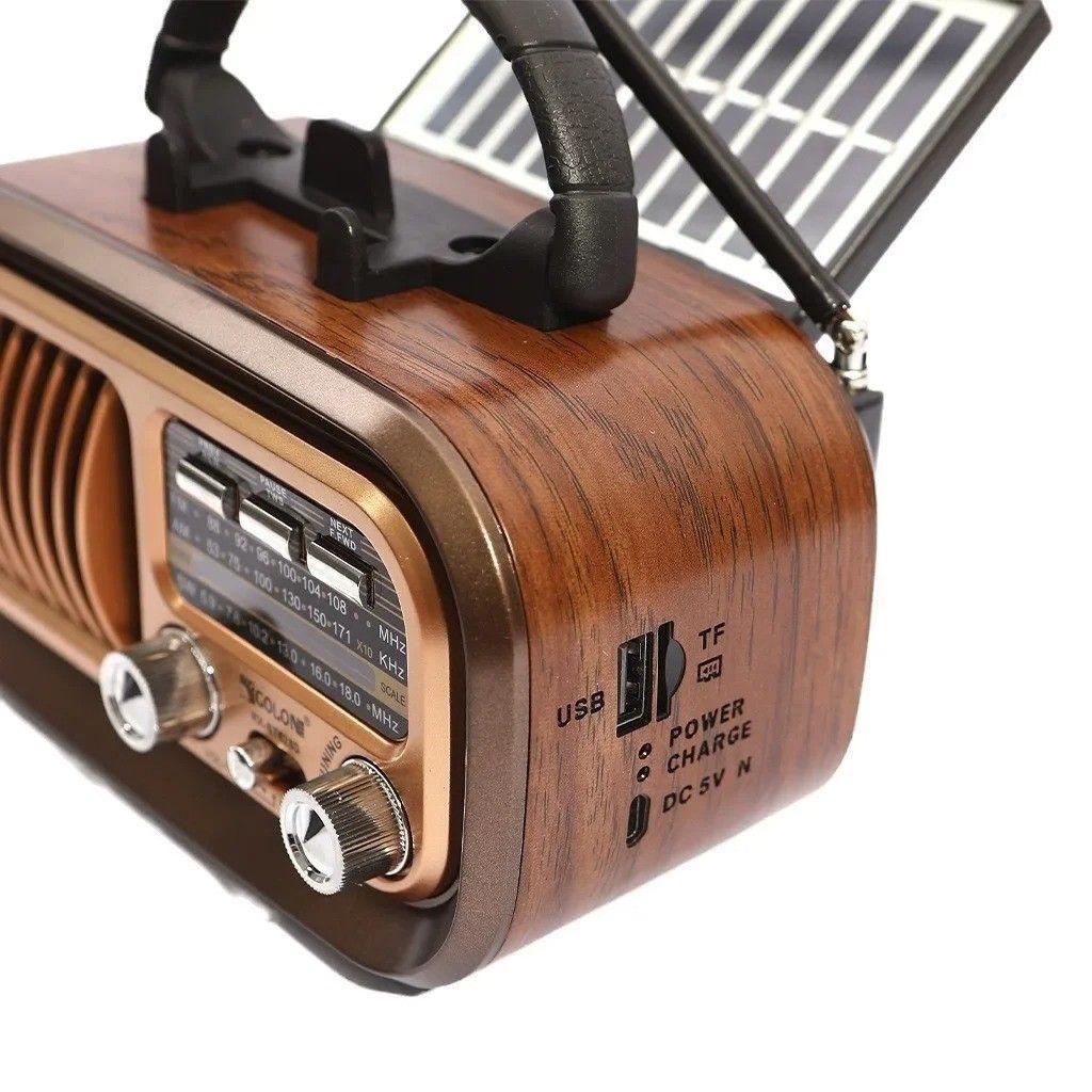 Radio Am/Fm Portátil Carga Solar Y USB-2