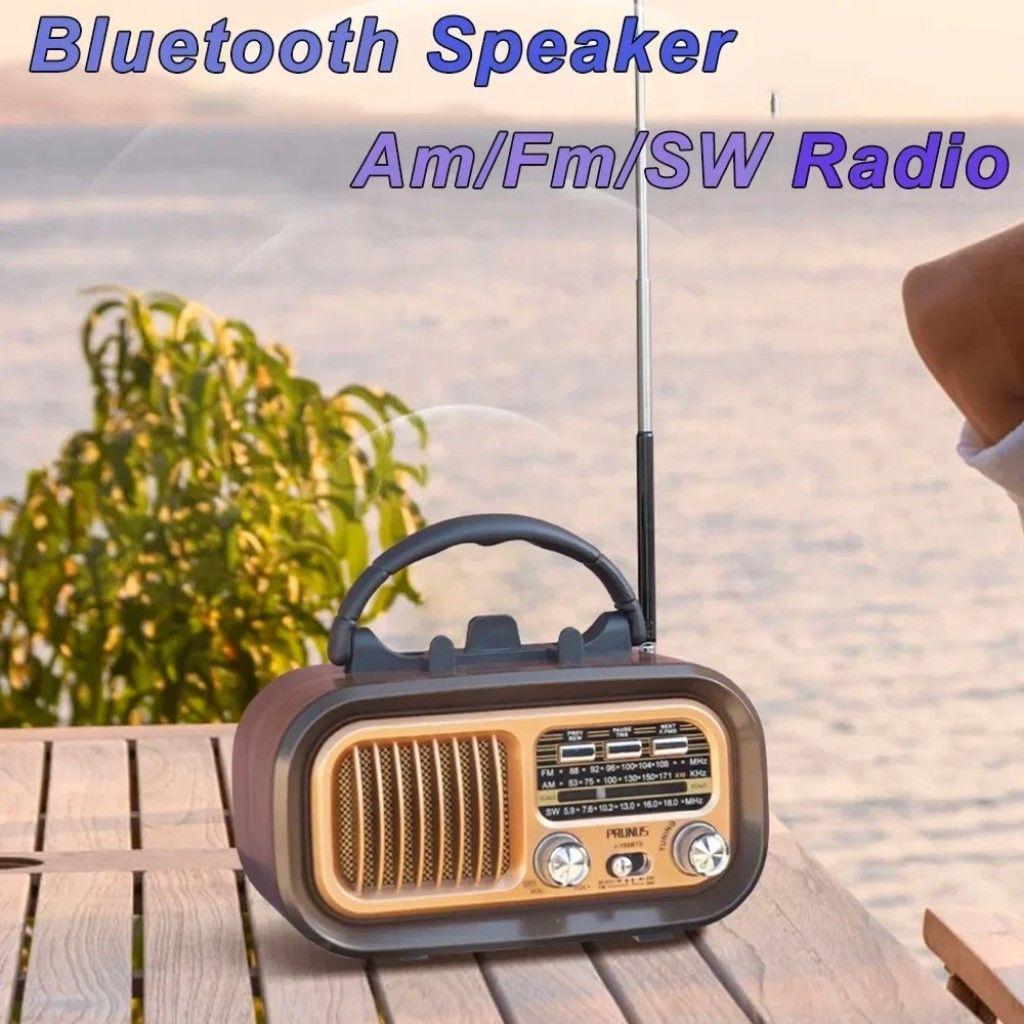Radio Am/Fm Portátil Carga Solar Y USB-3