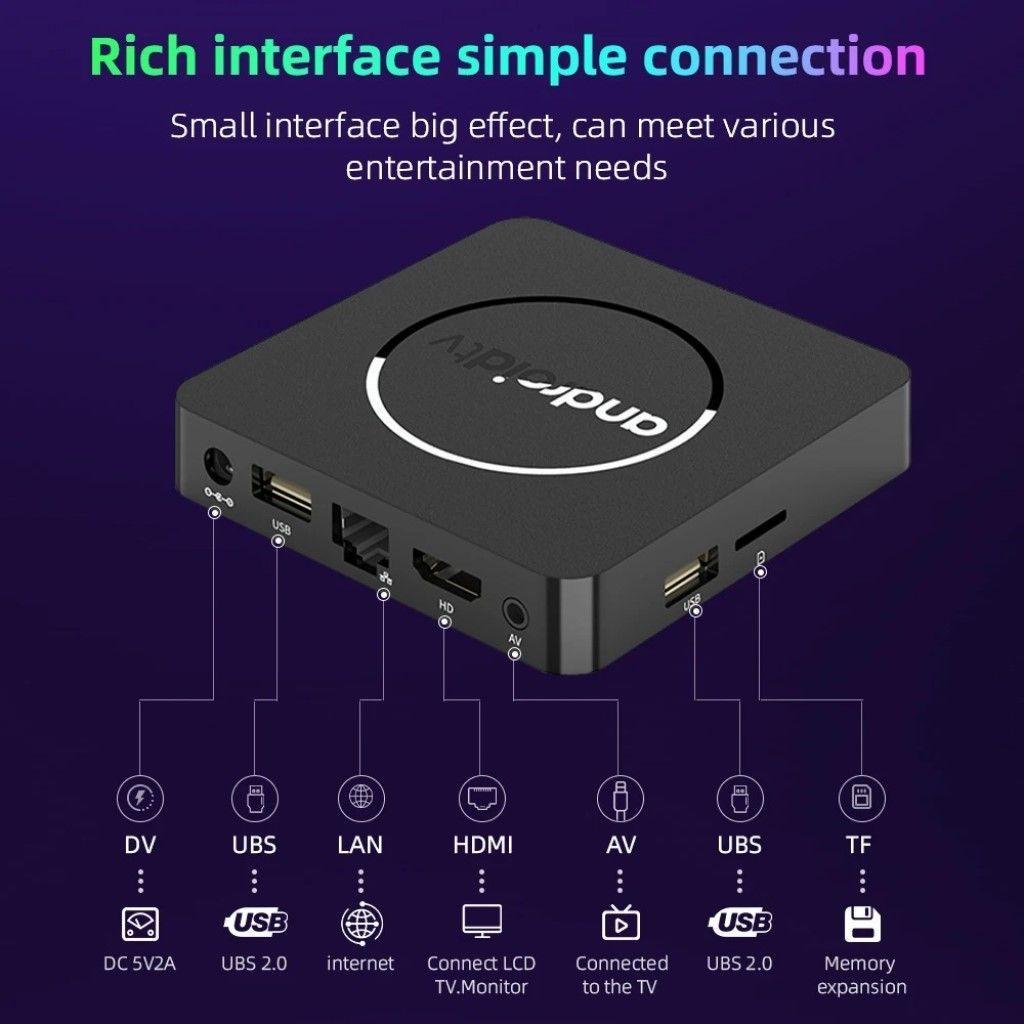 Tv Box Android Q10 Streaming Wifi 5G Con Google Assistant-2