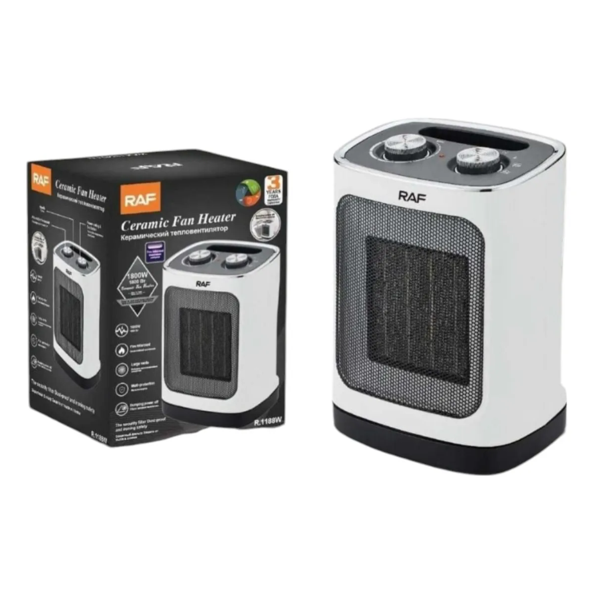 Calefactor Cerámico Eléctrico 1800w R.1188-0