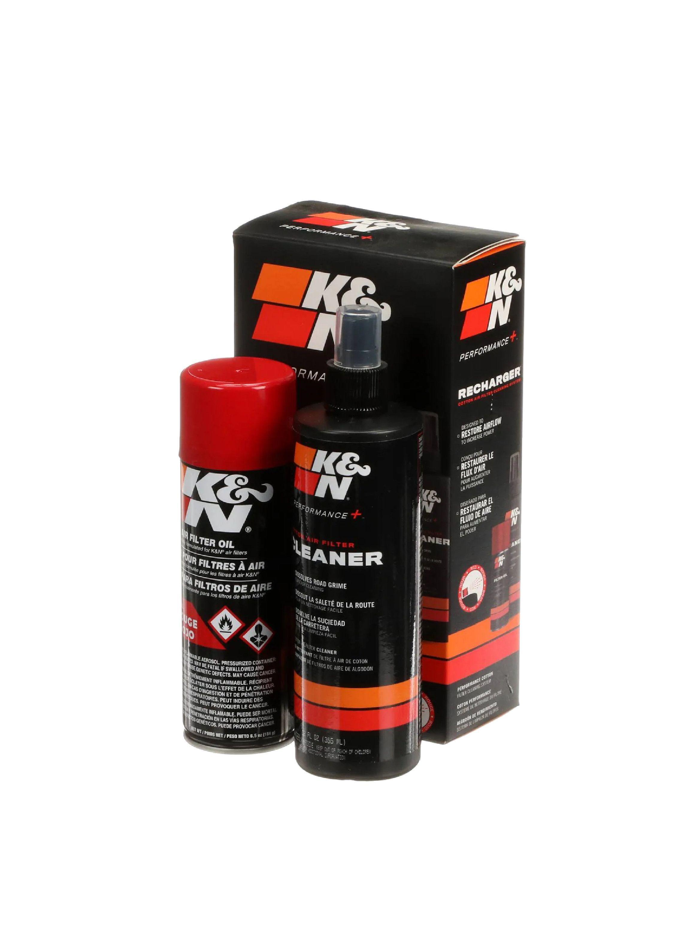 K&N Recharger Kit 99-5000. Limpiador y Aceite Spray para Filtros de Aire-0