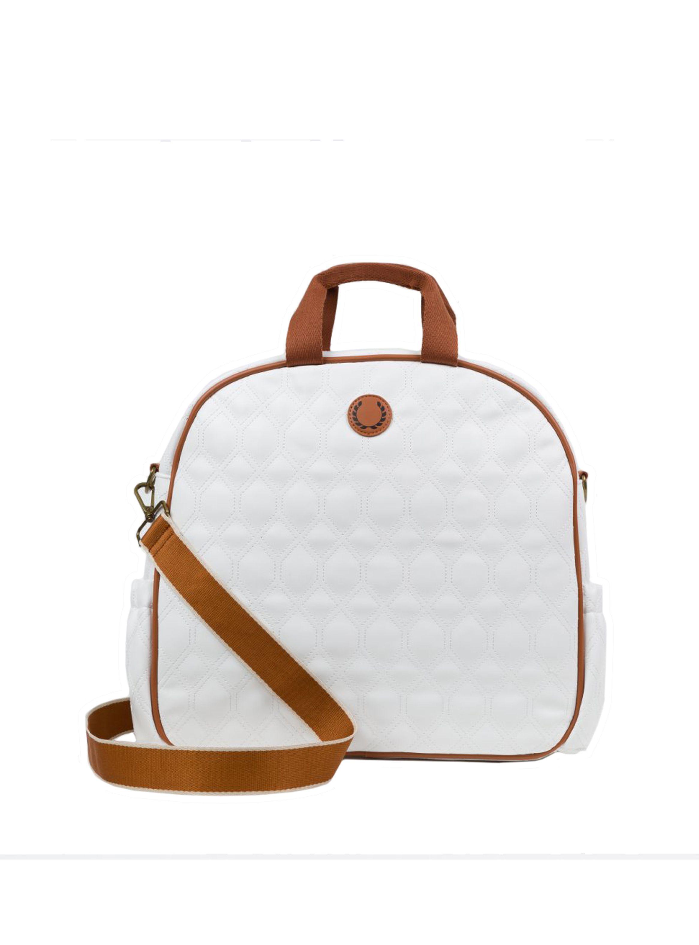 Bolso de Pádel Mujer Blanco Strap Café-2