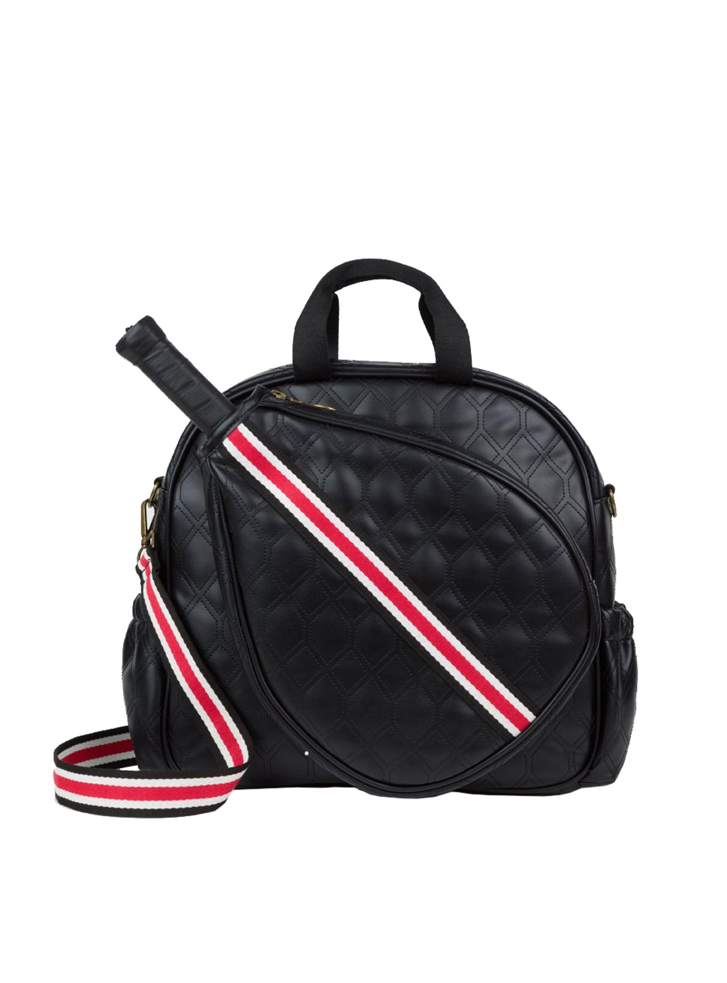 Bolso de Pádel Mujer Negro Strap Rojo-0
