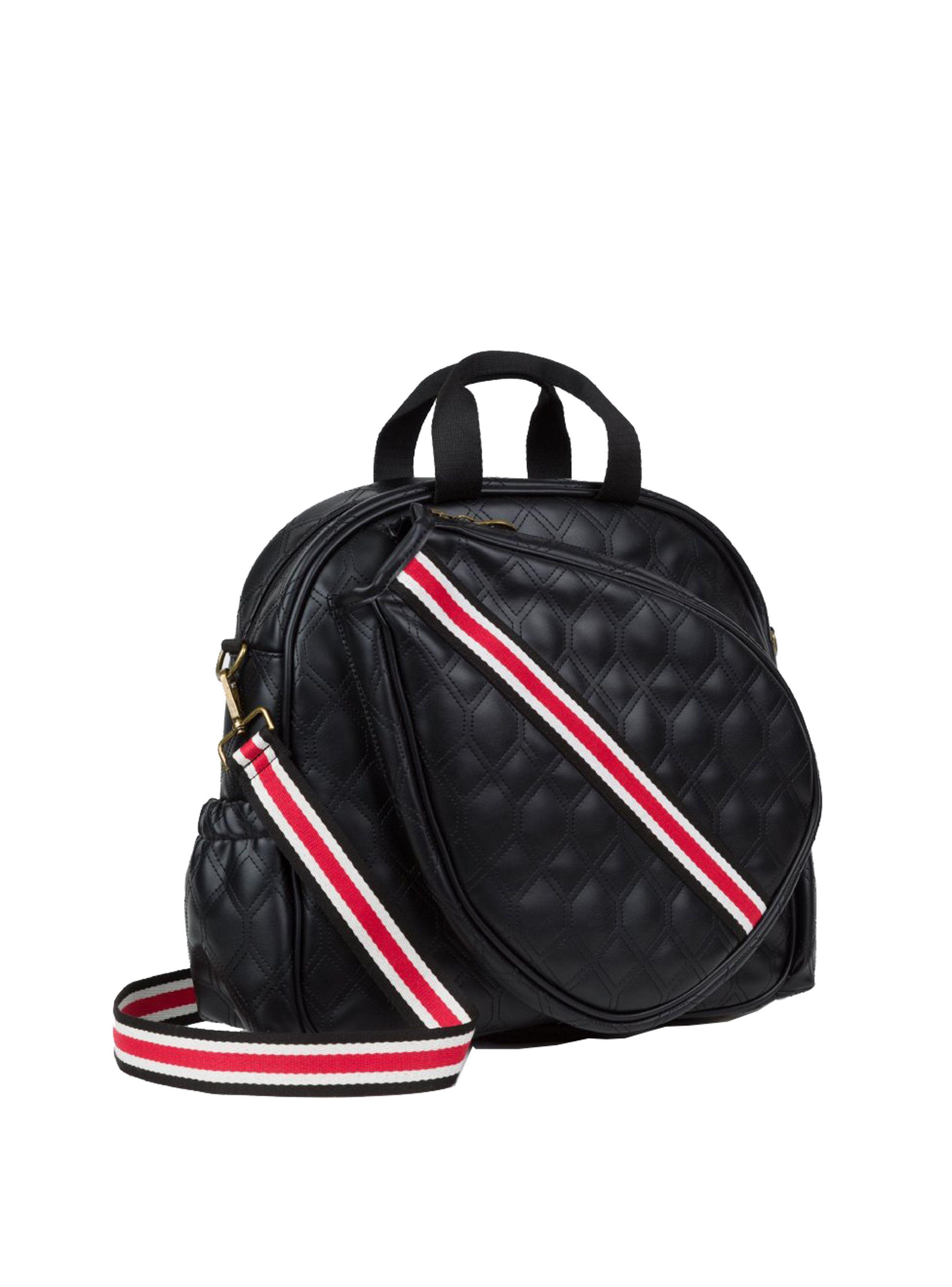 Bolso de Pádel Mujer Negro Strap Rojo-3
