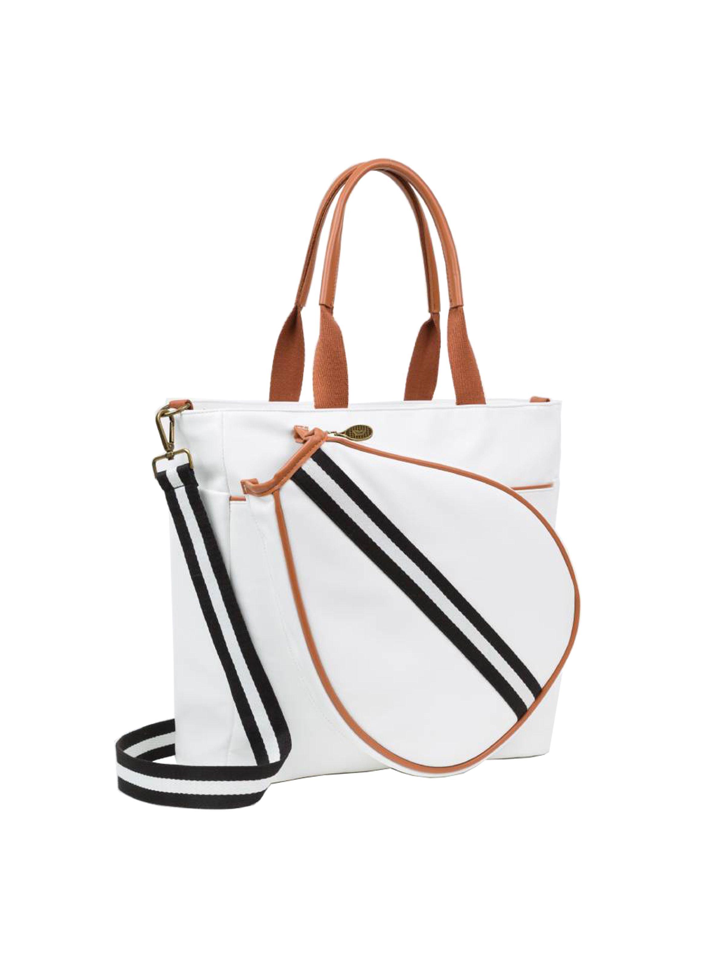 Bolso de Pádel Mallorca Blanco Strap Negro-3