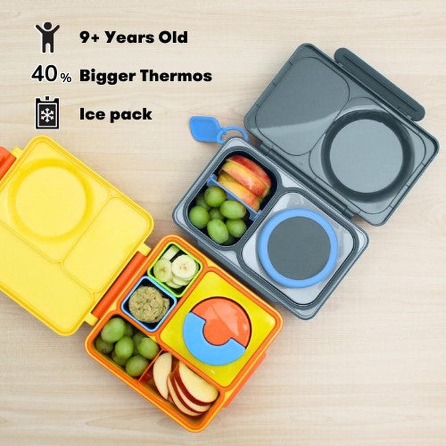 OmieBox® UP – Lonchera Térmica Infantil con Termo Integrado - Graphite-2