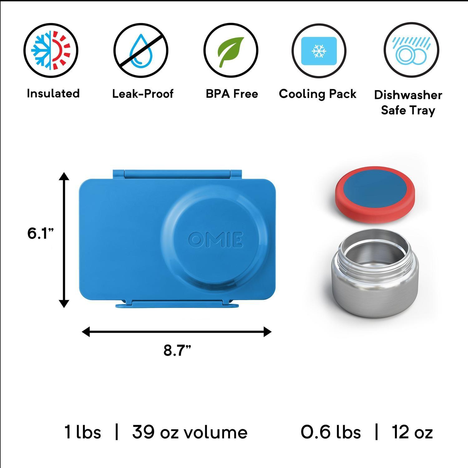 OmieBox® UP – Lonchera Térmica Infantil con Termo Integrado - Cosmic Blue-3