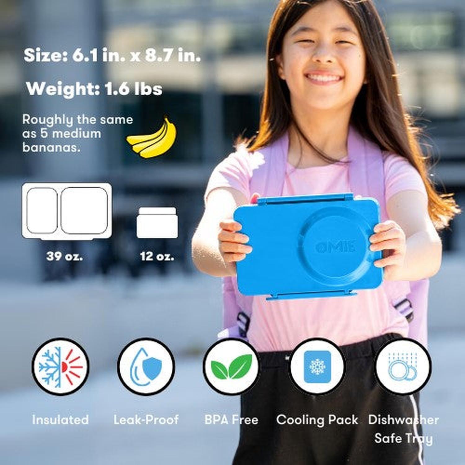 OmieBox® UP – Lonchera Térmica Infantil con Termo Integrado - Cosmic Blue-8