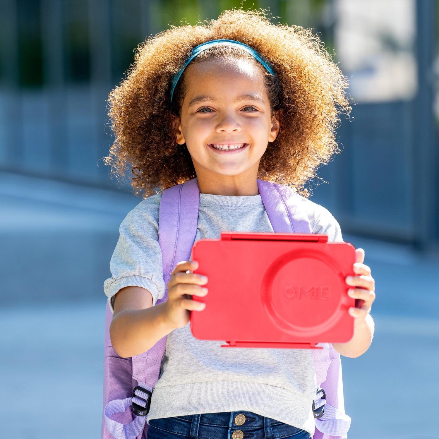 OmieBox® UP – Lonchera Térmica Infantil con Termo Integrado - Cherry Pink-7