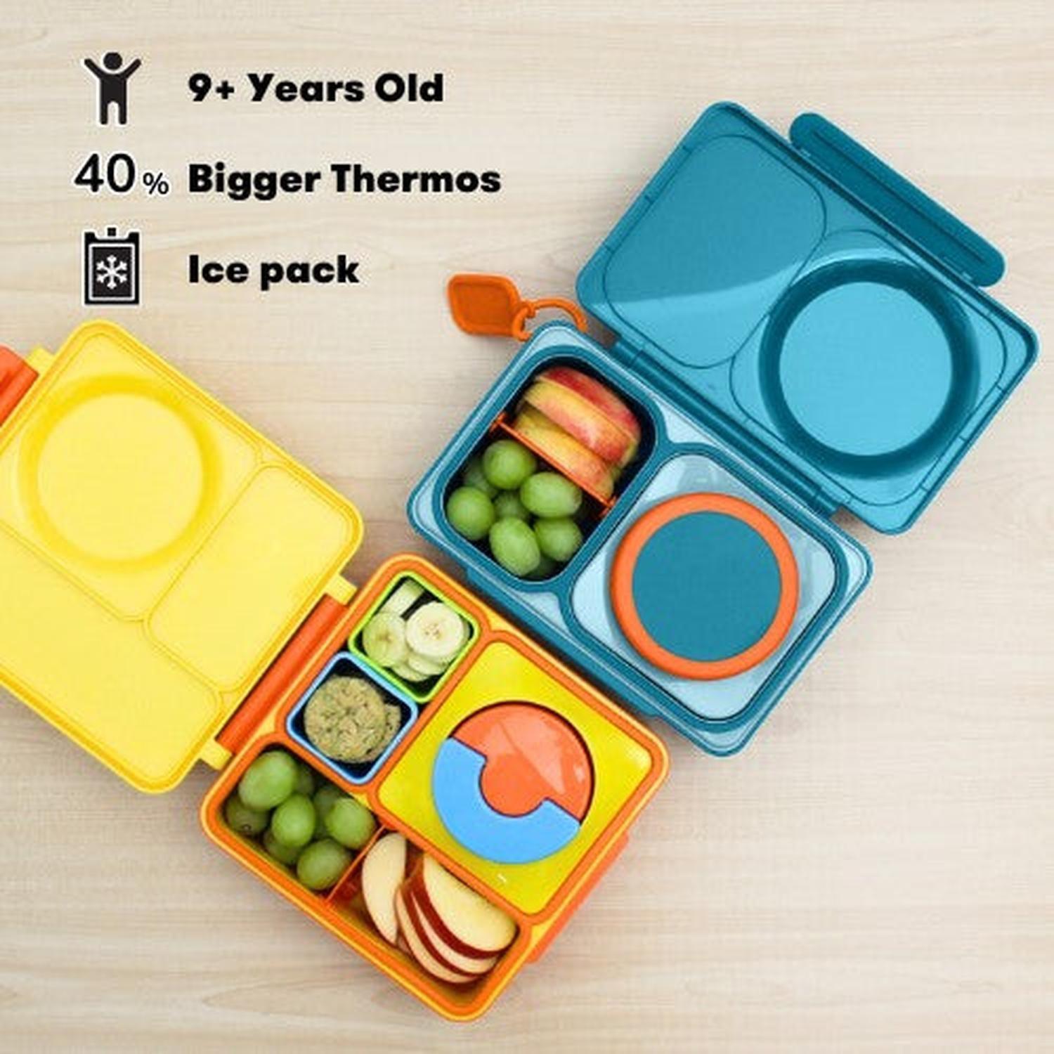 OmieBox® UP – Lonchera Térmica Infantil con Termo Integrado - Teal Green-4