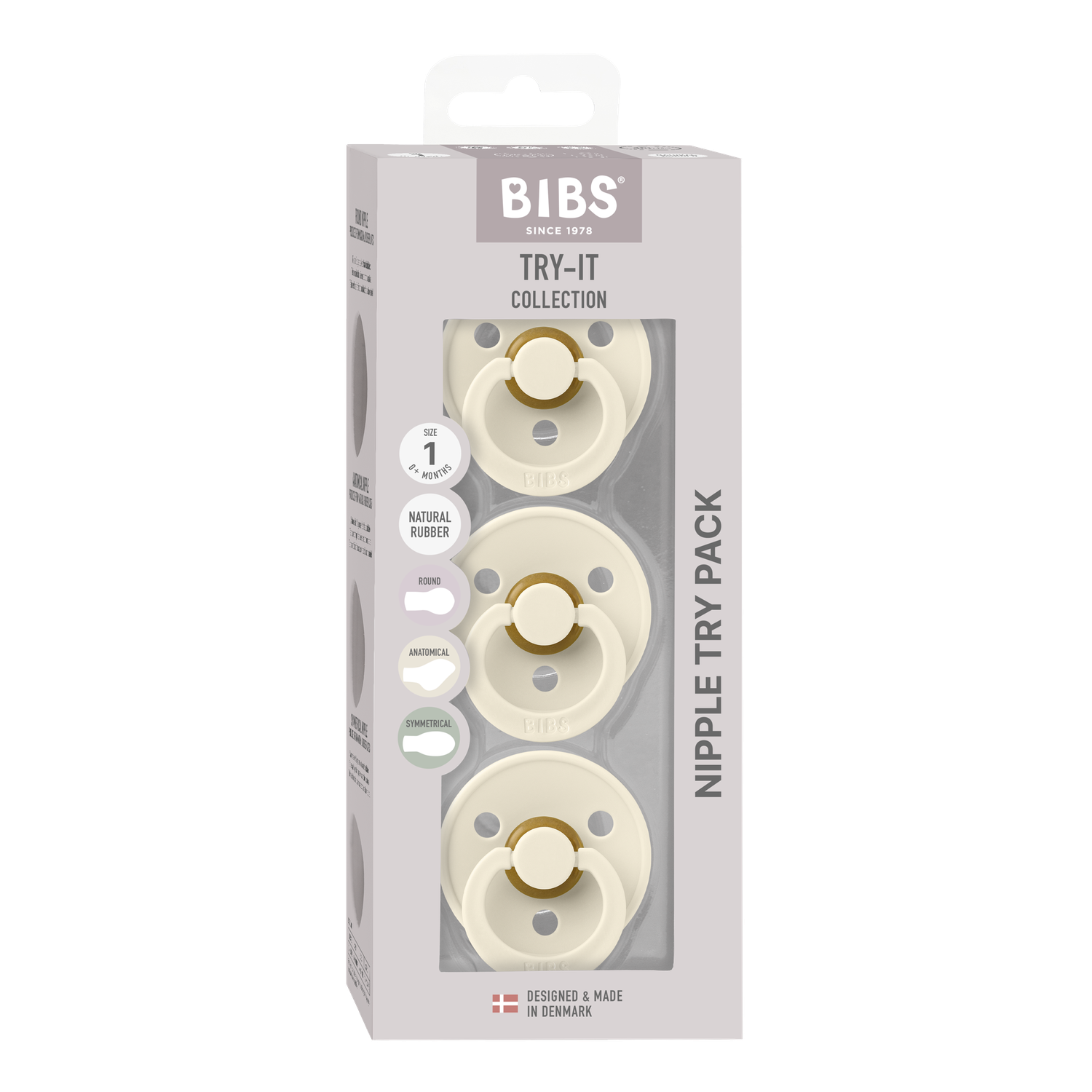 Pack de 3 Chupetes - Ivory | BIBS-2