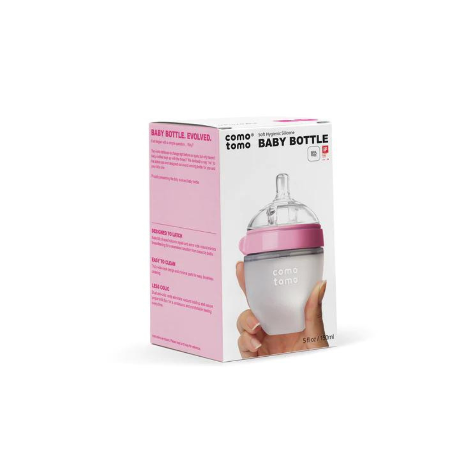 Mamadera Comotomo 150ml - Rosado | Comotomo-3