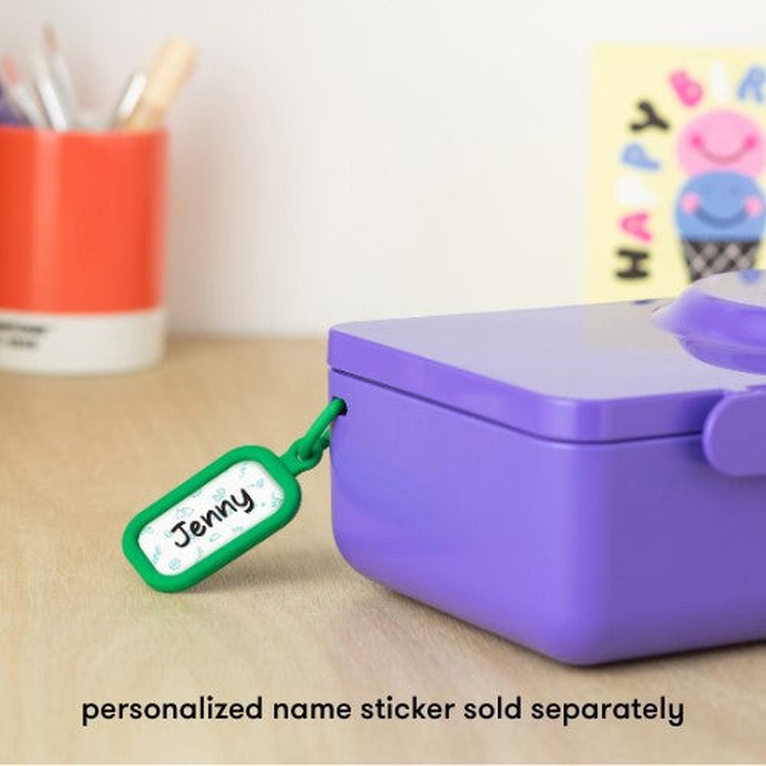 OmieBox® UP – Lonchera Térmica Infantil con Termo Integrado - Galaxy Purple-5