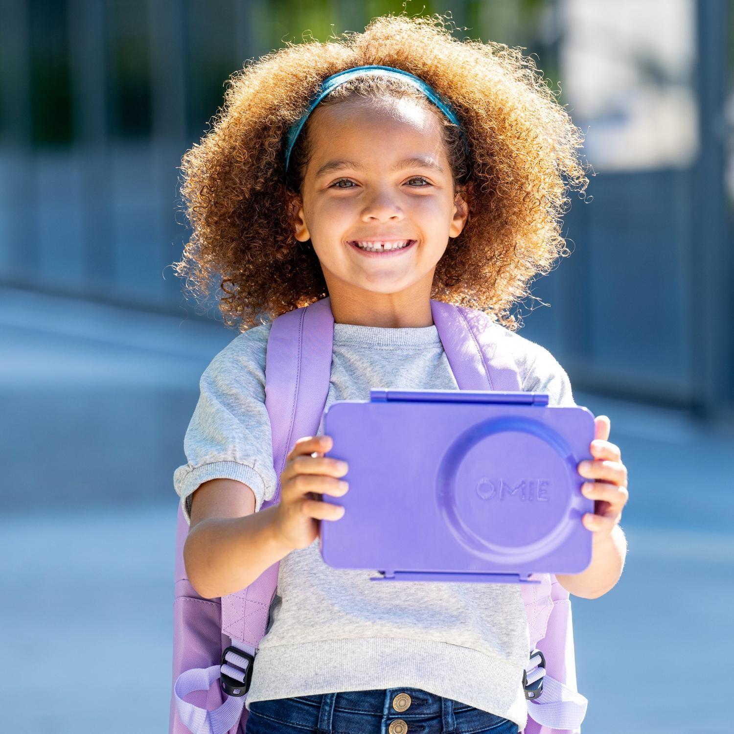 OmieBox® UP – Lonchera Térmica Infantil con Termo Integrado - Galaxy Purple-9