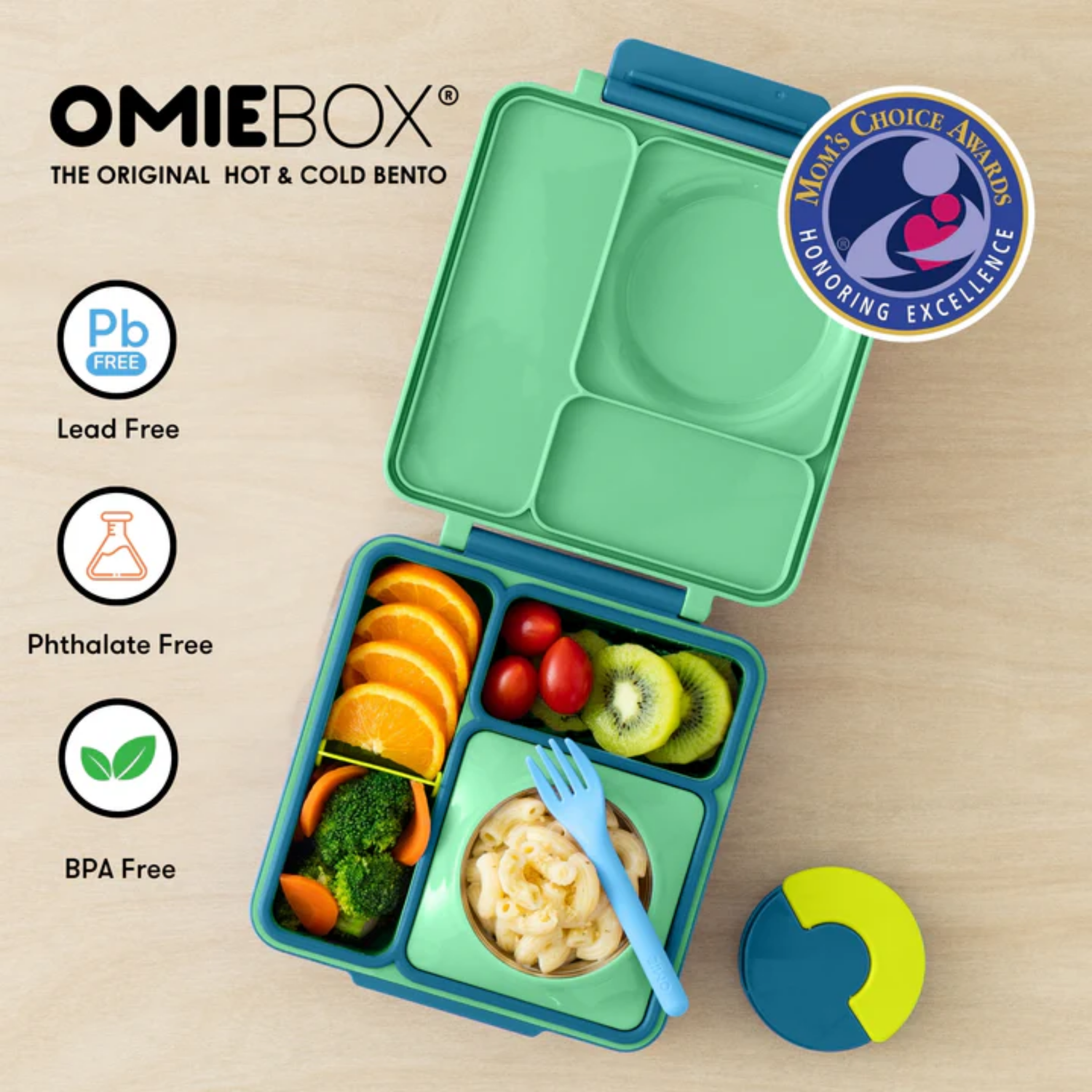 OmieBox® – Lonchera Térmica Infantil con Termo Integrado - Meadow | Omie-6