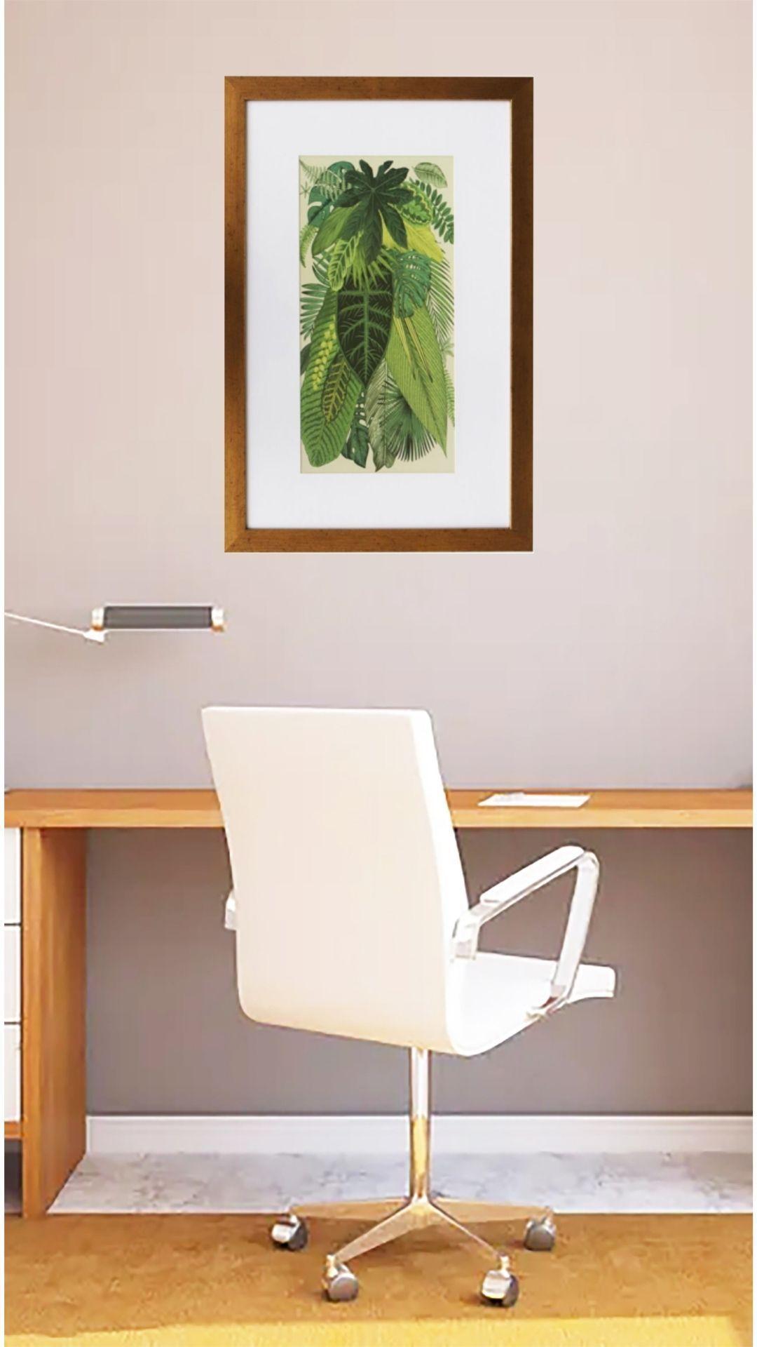 Cuadro de hojas verdes 40x60-2