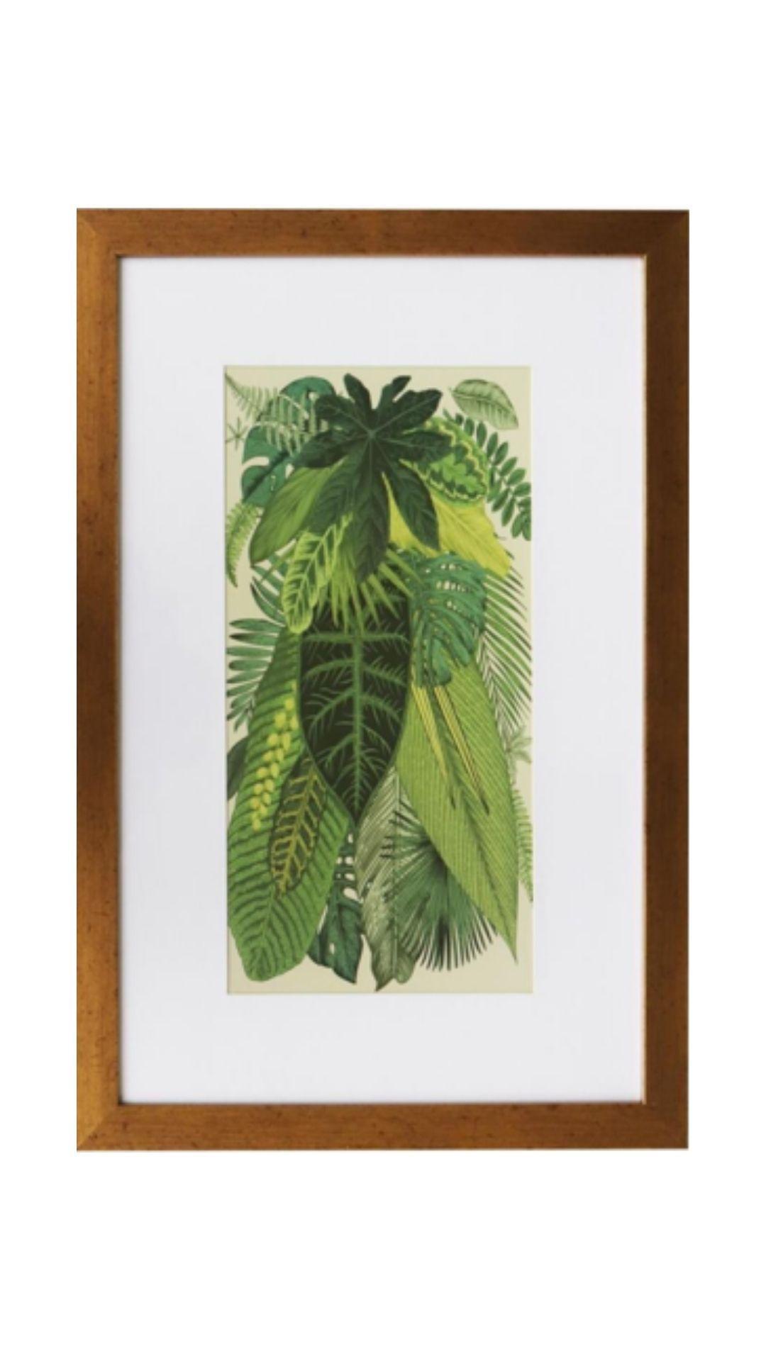 Cuadro de hojas verdes 40x60-3