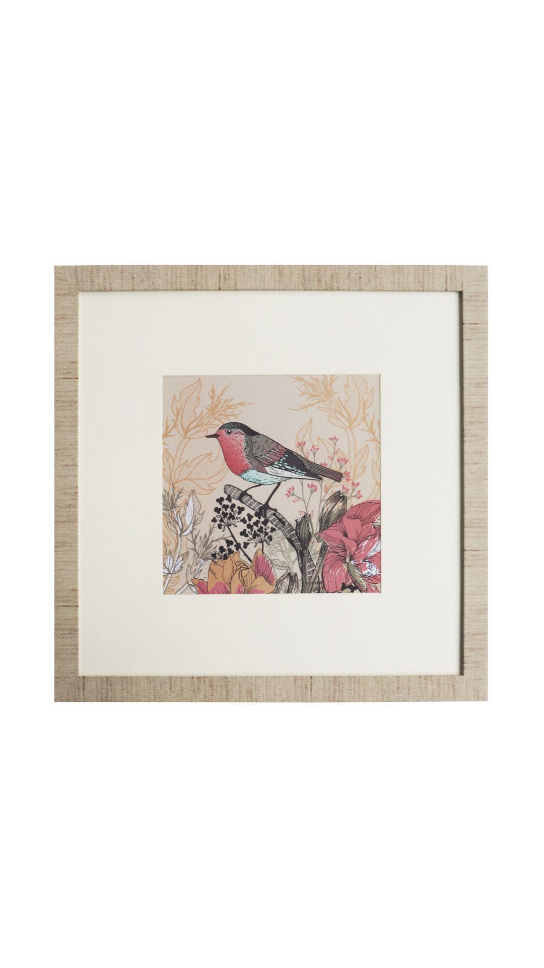 Cuadro de pajarito 50x50 6-0