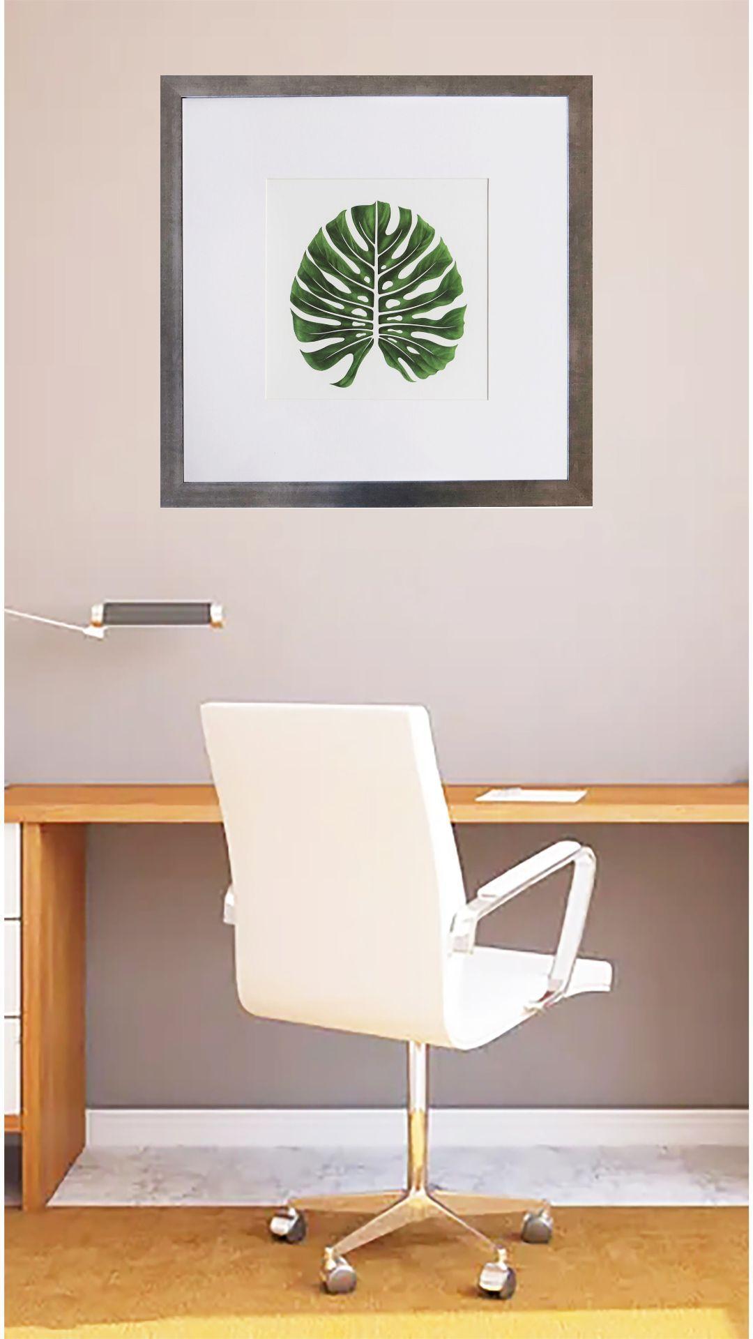 Cuadro de 1 hoja verde 50x50-0