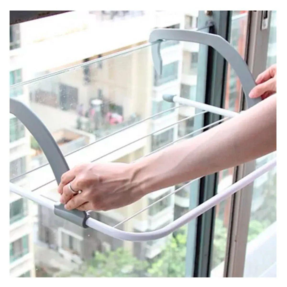 Colgador Plegable De Ropa Tendedero De Balcon-2