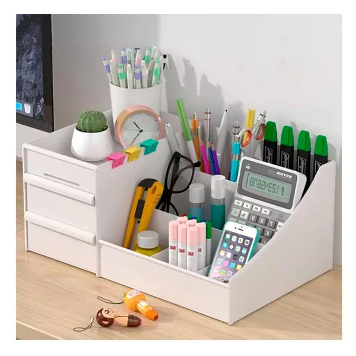 Organizador De Maquillajes Y Cosmeticos Blanco-1