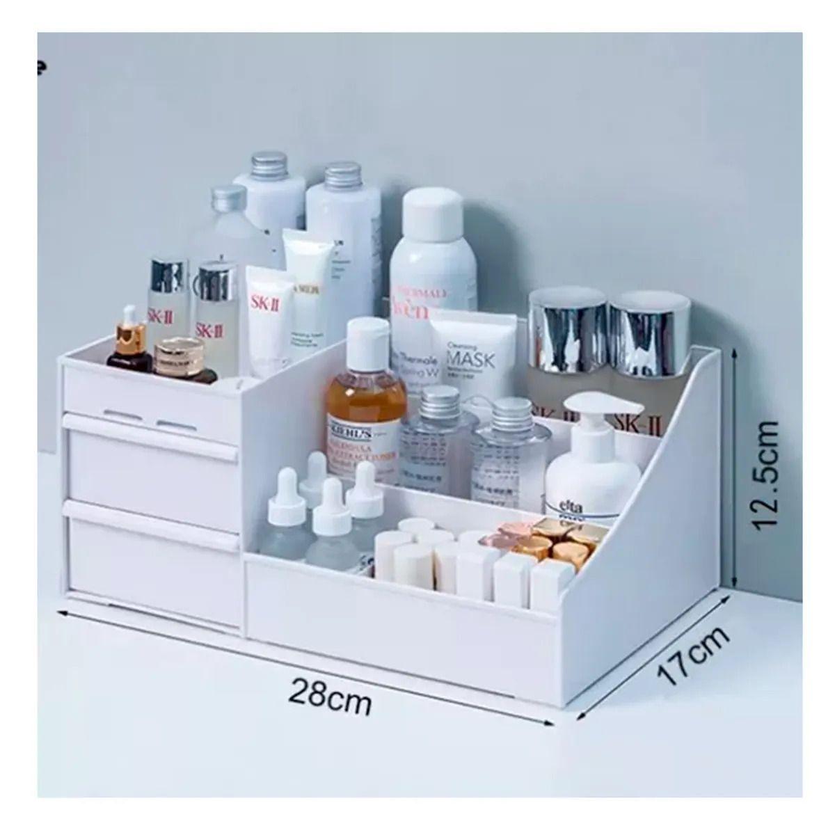 Organizador De Maquillajes Y Cosmeticos Blanco-3