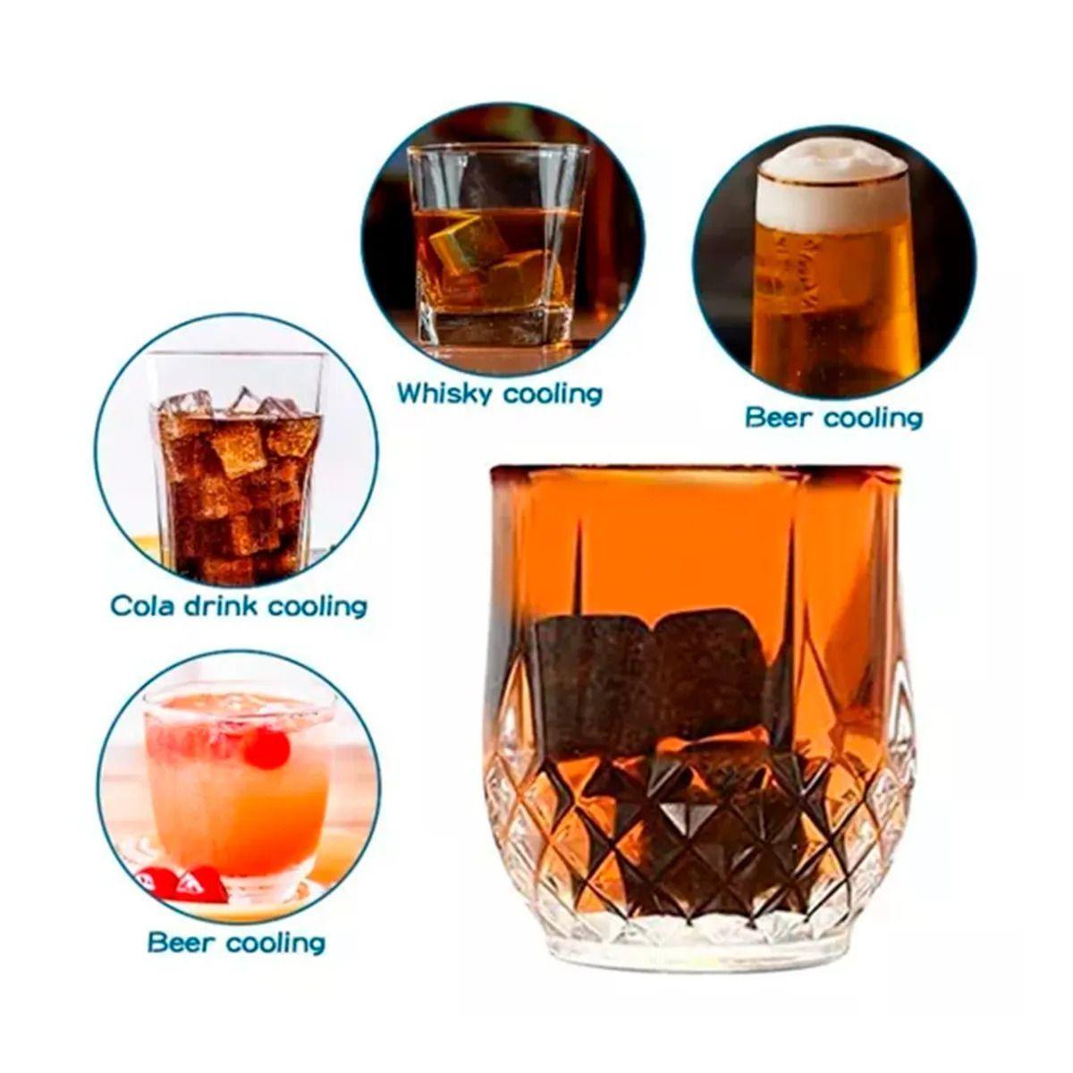Set Para Whisky 2 Vasos De Cristal-3