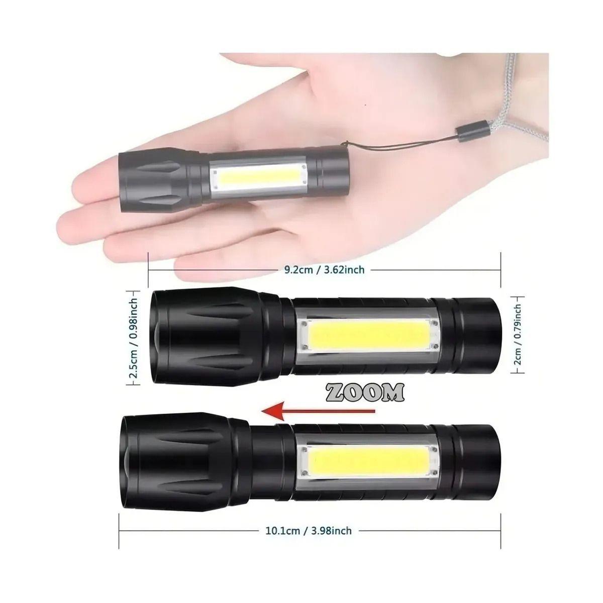 Linterna Mini Recargable Portatil-4