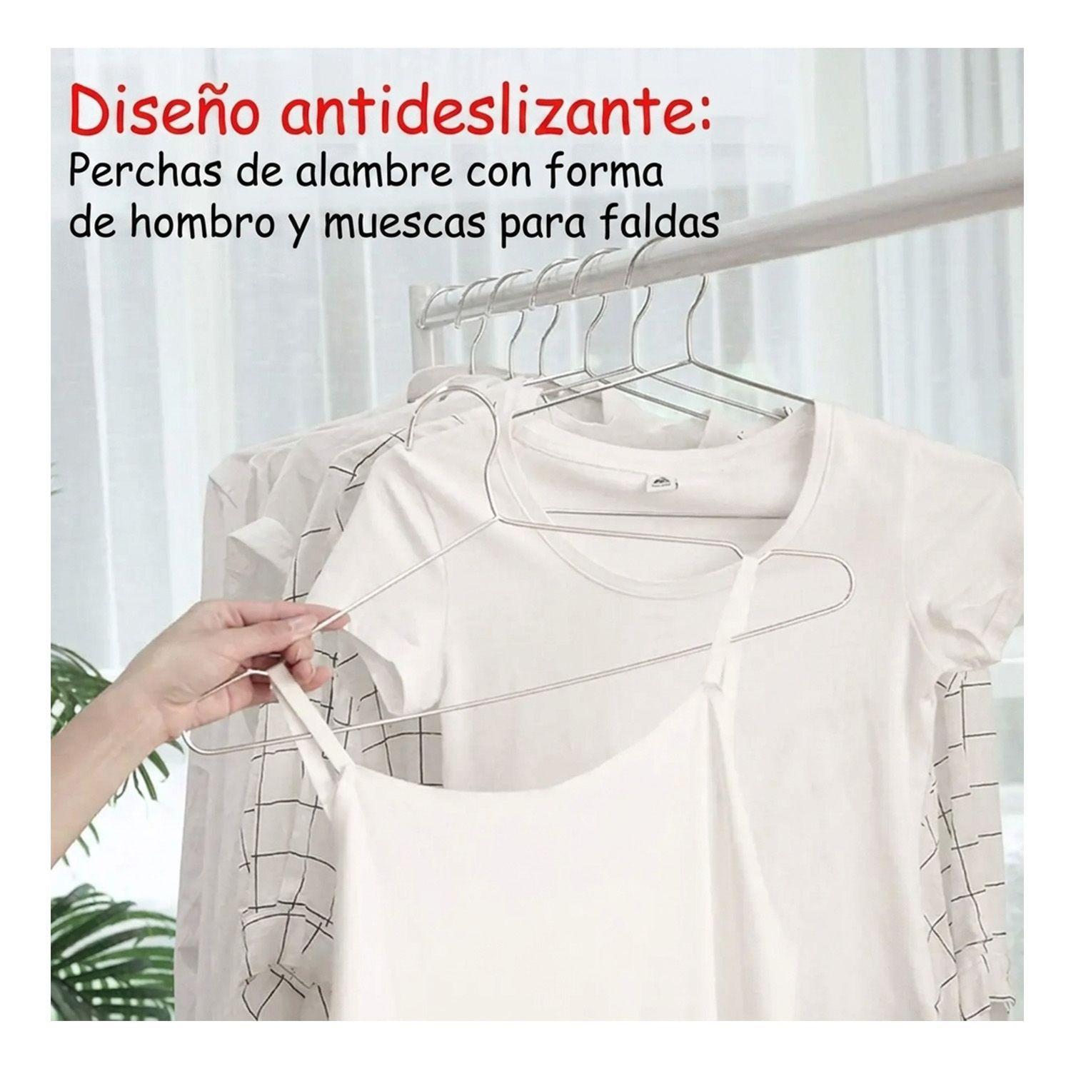 Set 10 Ganchos de acero Colgador de Ropa-3