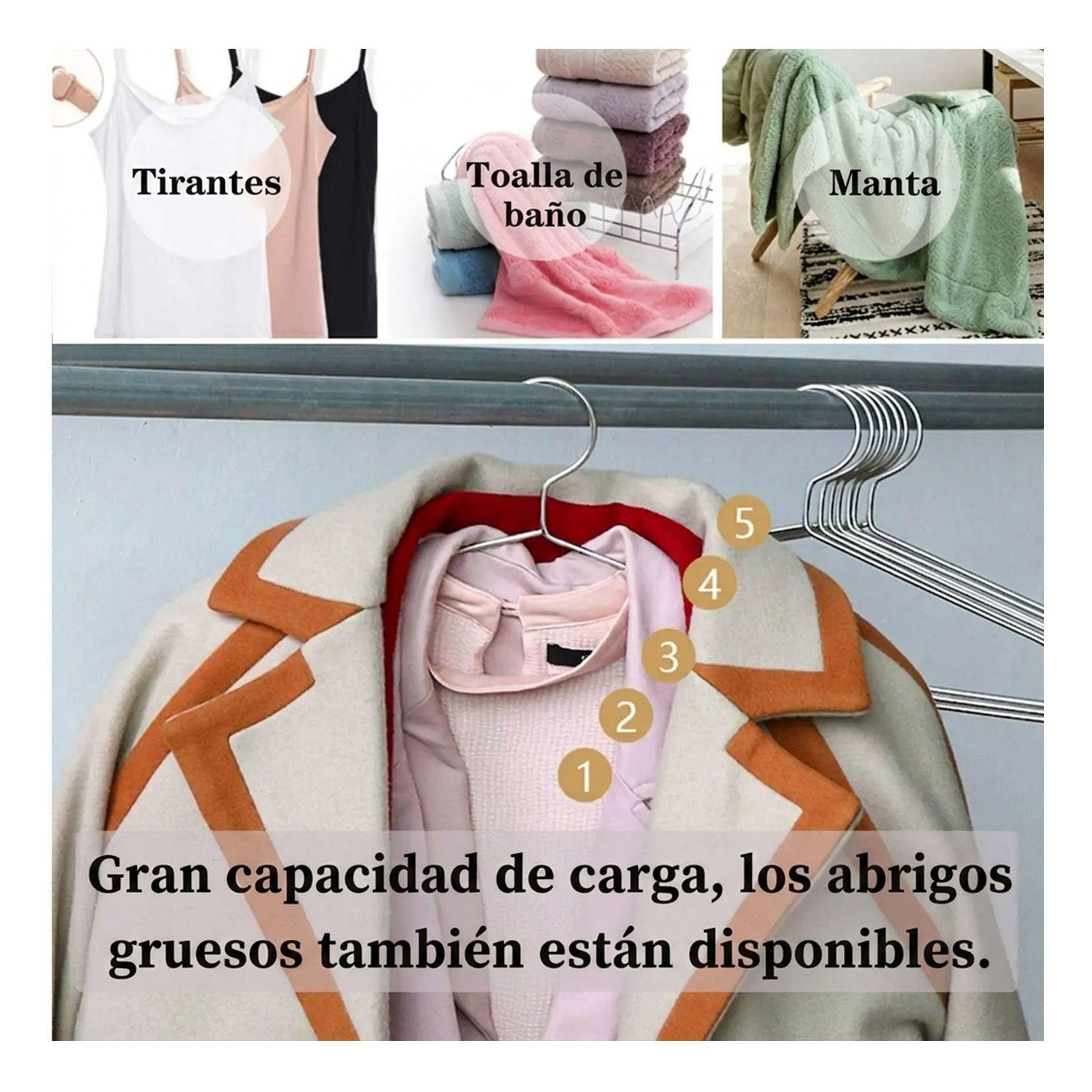 Set 10 Ganchos de acero Colgador de Ropa-4