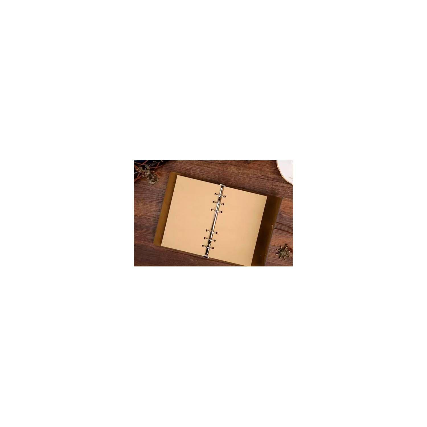 Cuaderno Tipo Cuerina Mediano Con Funda -2