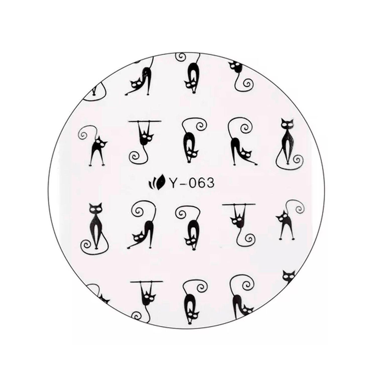 Set 30 Sticker Decoración Uñas Dorado Plata -2